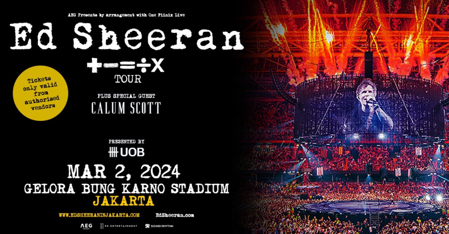 Tiket Konser Ed Sheeran di Jakarta Sudah Bisa Dibeli, Ini Linknya!