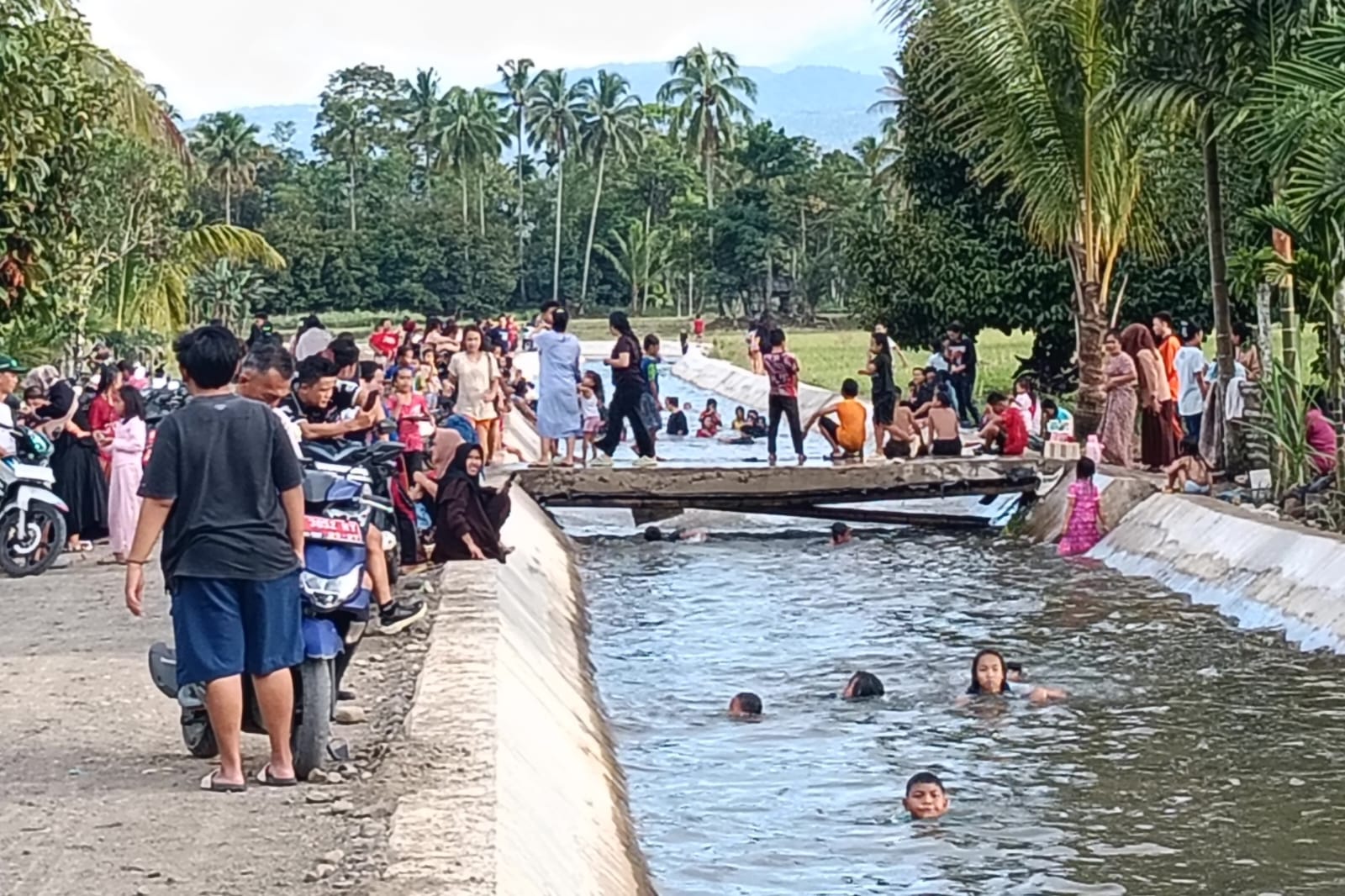 Disparpora Lebong Soroti Keselamatan Pengunjung di Irigasi Sungai Ketahun