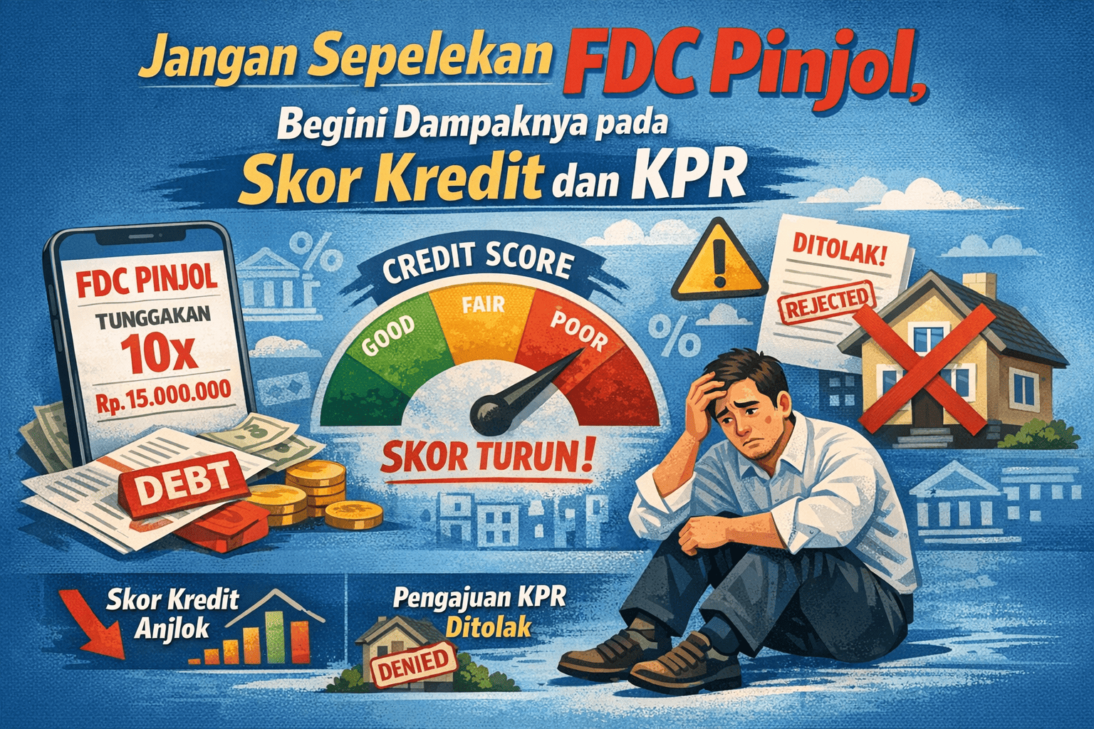 Jangan Sepelekan FDC Pinjol, Begini Dampaknya pada Skor Kredit dan KPR