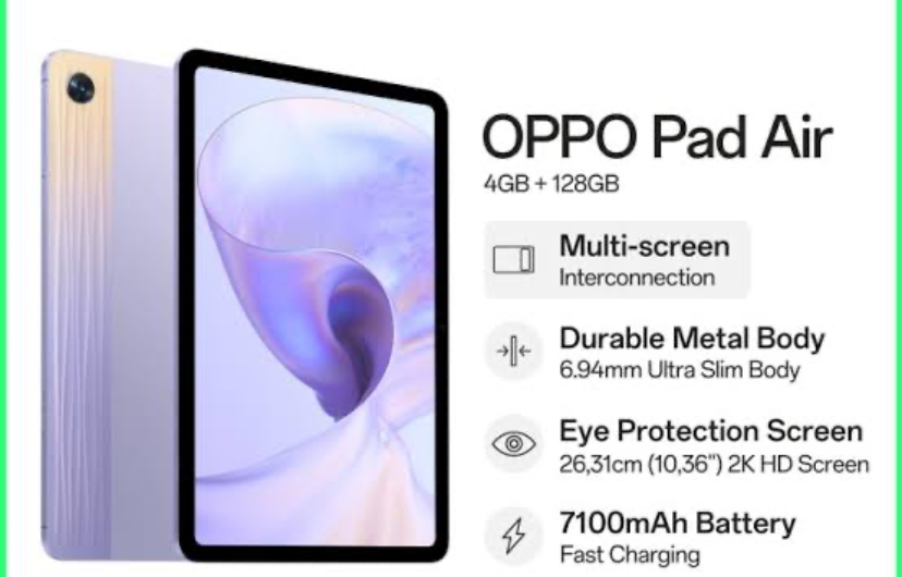 Oppo Pad Air Tablet yang Cocok untuk Multitasking, Ini Spesifikasinya