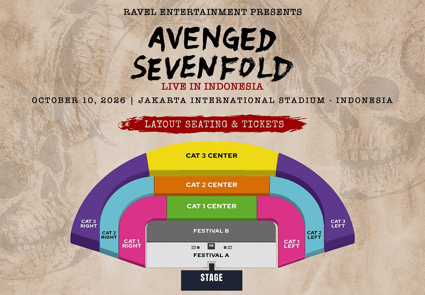 Konser Avenged Sevenfold di Jakarta Segera Digelar, Simak Daftar Harga Tiketnya