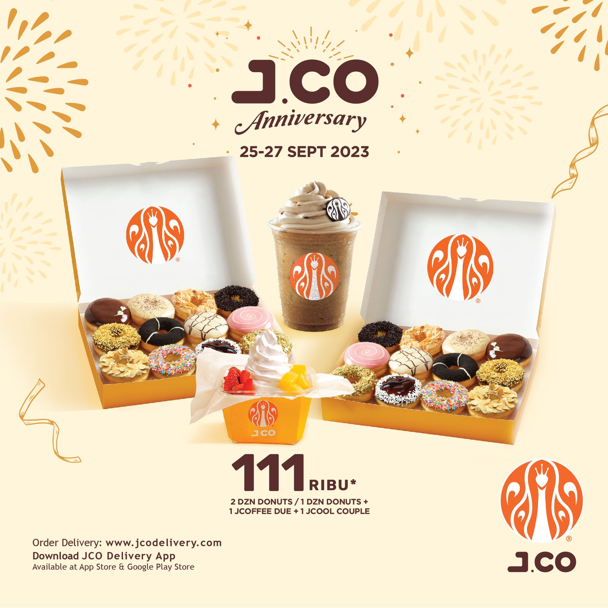 Cara Dapat Promo JCO Anniversary 25-27 September Rp111.000, Mumpung ...