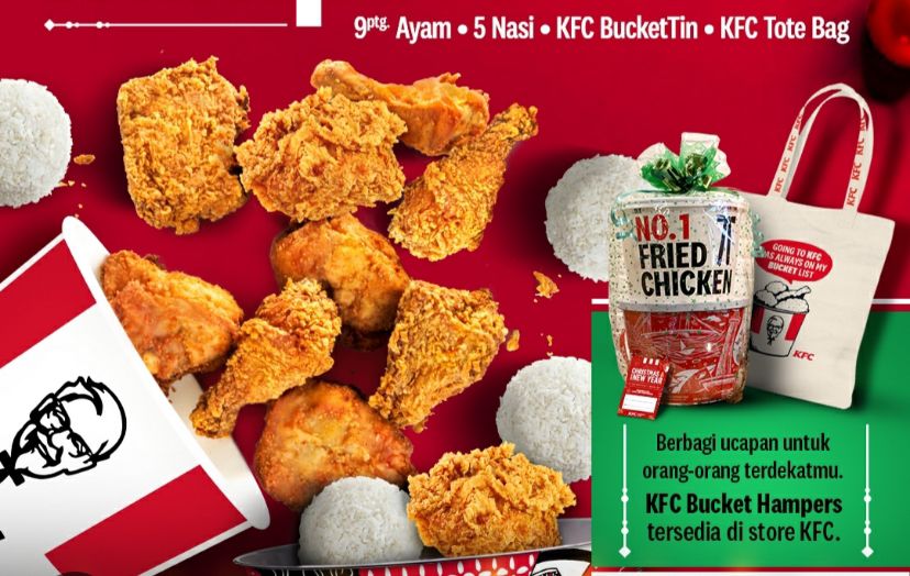 Promo KFC Special Natal & Tahun Baru, Chicken Rp 15.000 sampai 5 Januari 2025