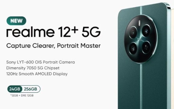 Realme 12+ 5G Meluncur di India dengan Kamera Sony LYT600