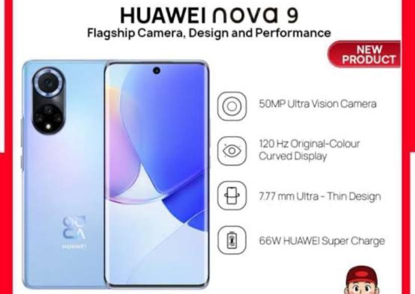 HP Huawei Nova 9 Dibekali Dengan Quad Kamera Ultra Vision dan Kamera Ultrawide