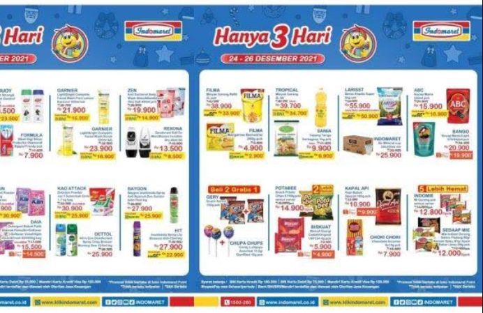 Nikmati Promo Indomart Jelang Hari Natal, Potongan Harga Hingga Ratusan Ribu