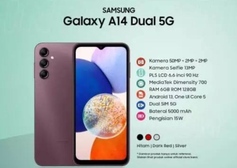 HP Samsung A14 5G: Kecepatan Tinggi Dengan Fitur Canggih dan Harga Terjangkau