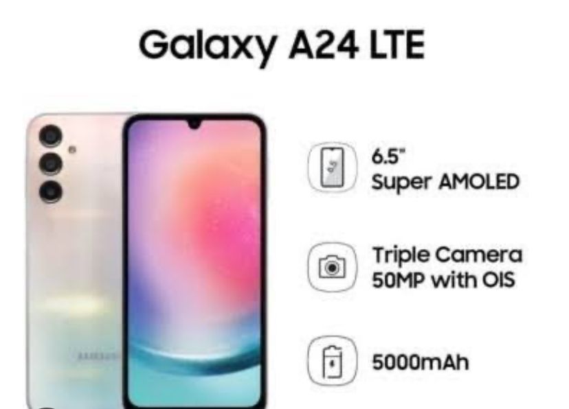 Samsung Galaxy A24 LTE, Smartphone Layar Amoled Super Vivid