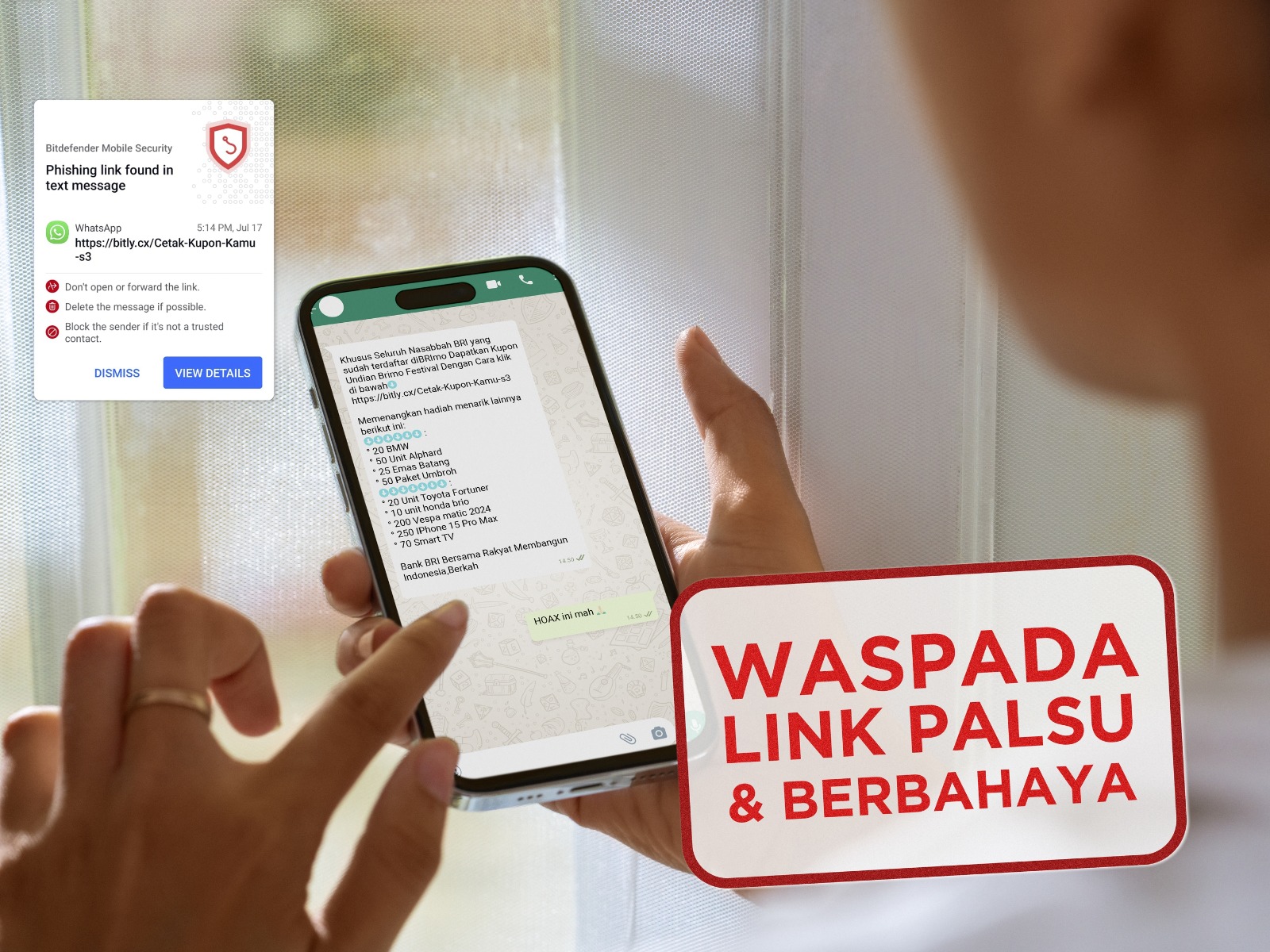 Waspada Penipuan, BRI Imbau Masyarakat Waspada Kenali Modus Link Palsu
