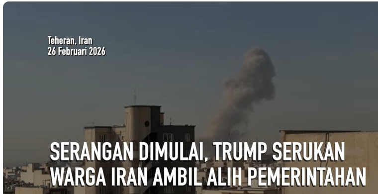 Serangan Dimulai, Trump Serukan Warga Iran Ambil Alih Pemerintahan