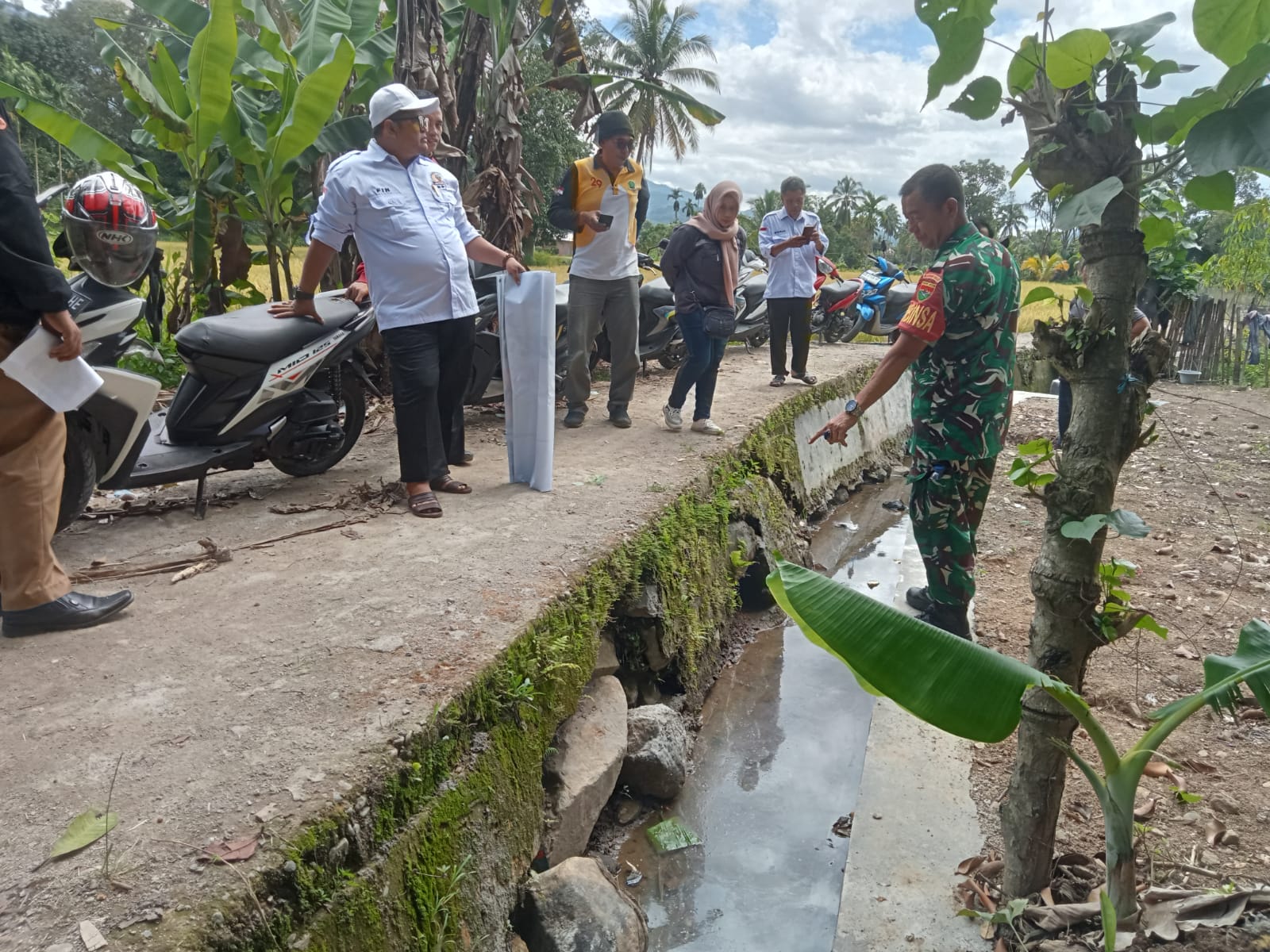 Hasil Monev Temukan 0,5 Meter Kekurangan Irigasi di Desa Talang Leak 1