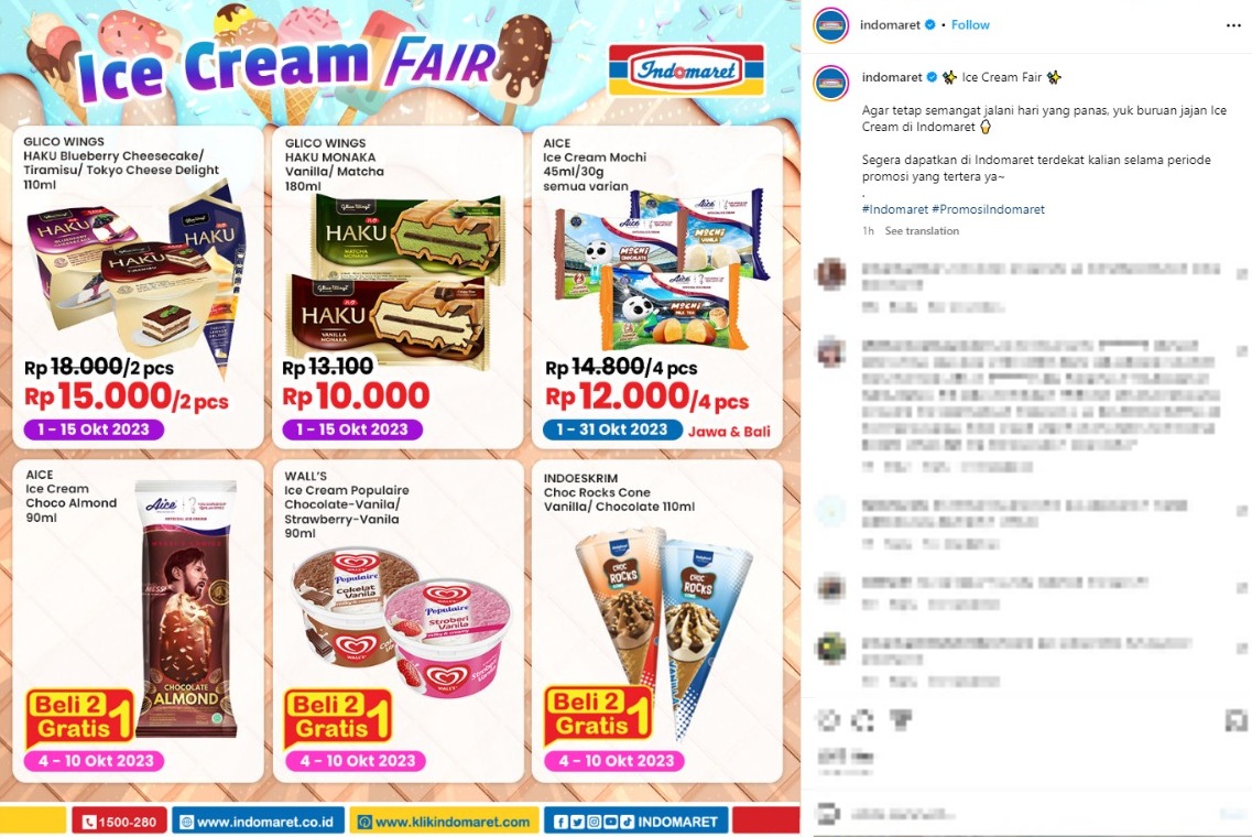 Promo Indomaret Ice Cream Fair: Nikmati Kesegaran Es Krim di Tengah Panas!