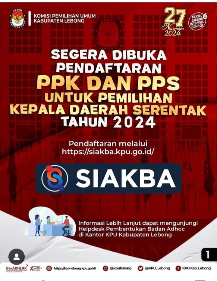 PPK dan PPS untuk Pilkada 2024 di Lebong Direkrut Ulang, Simak Tahapan dan Jadwal Lengkapnya