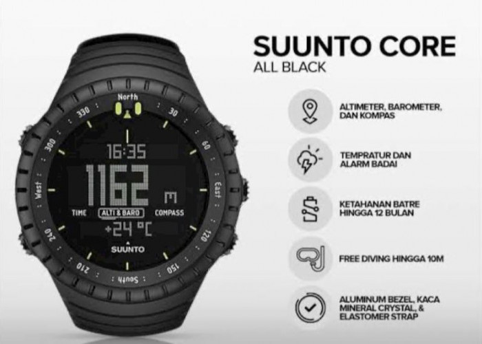 Jam Tangan Suunto Tahan Air Cocok Yang Punya Hobbi Olahraga Renang 