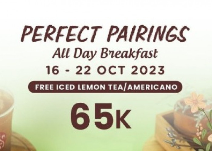 Promo JCO Oktober: Menu Sarapan Cukup 65 Ribu Gratis Es Lemon Tea atau Americano