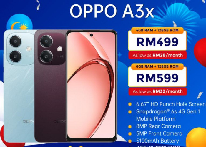 Intip Fitur-Fitur Unggul Dari HP OPPO A3X Dengan Harga 2 Jutaan