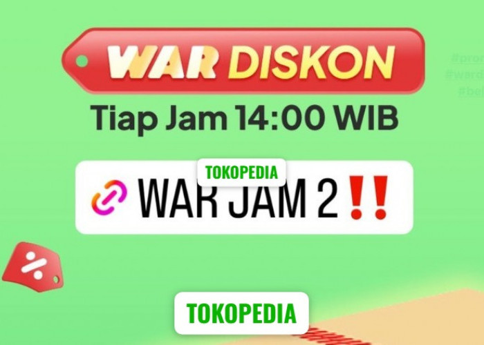 Jangan Lewatkan War Diskon Tokopedia Tiap Jam 2 Siang - Hemat Hebat Setiap Hari!