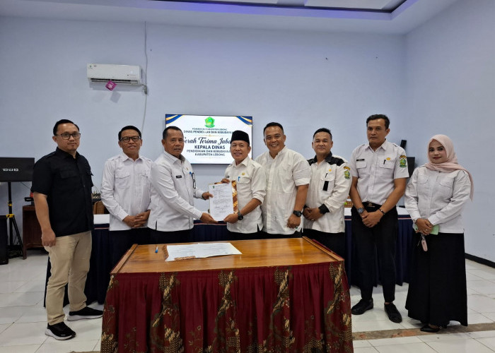 Sertijab Kadis Dikbud Lebong, Indra Gunawan Siapkan Pemetaan Program Kerja dan Persoalan Pendidikan