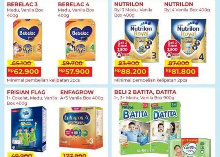   Promo Alfamart Periode 1-15 Mei 2025, Susu Bebelac Diskon Hingga Rp 29.700