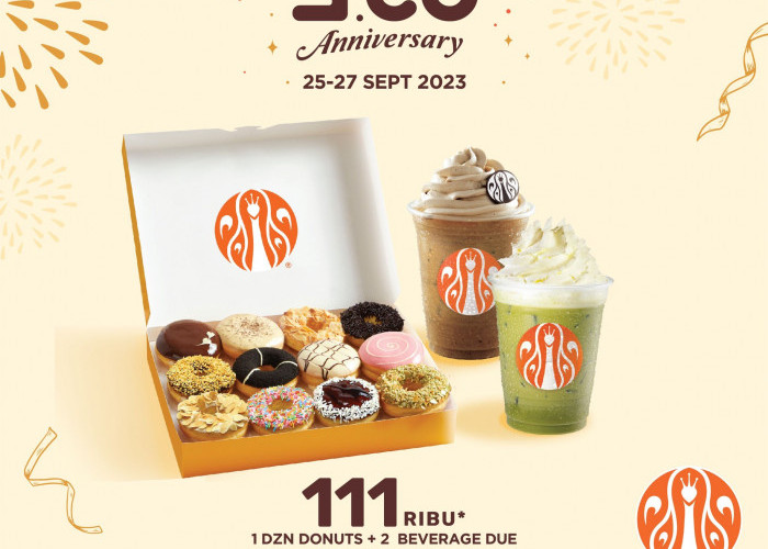 Cuma Sampai 27 September! 2 Lusin Donuts JCO Anniversary Rp111.000 Bisa Langsung Bawa Pulang, Buruan Serbu! 