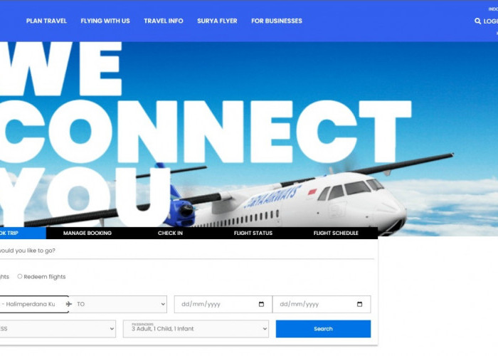 Kapan Maskapai Surya Airways Mengudara? Yuk Lihat Simulasi Rute Penerbangan di Situs Resminya