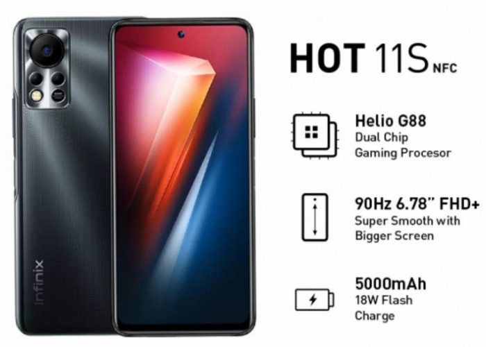 Infinix Hot 11s NFC Ditenagai Chipset Helio G88 dengan Kapasitas Baterai 5000mAh