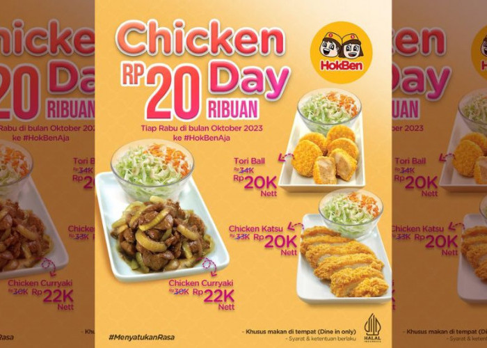Bulan Oktober Lebih Gurih dengan Promo HokBen Terbaru: Ayam Hanya Rp20K!
