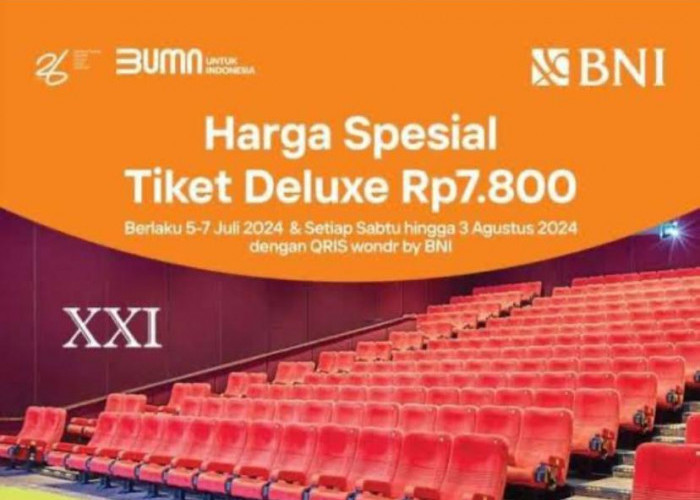 Promo Tiket Bioskop Rp 7.800 Harga Spesial Dengan Qris Wonder by HUT BNI