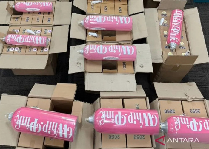 Bareskrim Polri Bongkar Pabrik Gas N2O Ilegal 'Whip Pink' di Jakarta Utara