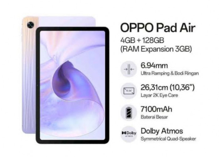 Sama-Sama Harga 3 Jutaan, Ini Perbandingan Tablet Oppo Pad Air vs Poco Pad 