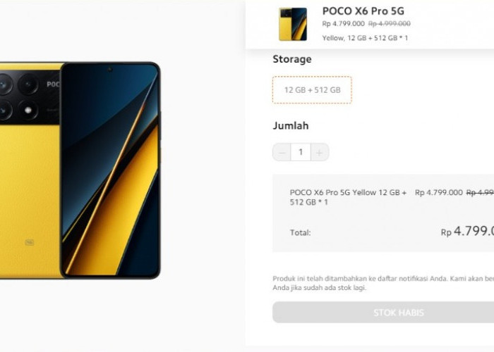 Habis dalam Sekejap! Poco X6 Pro 5G Sudah Jadi Barang 'Ghoib', Kapan Restocked?