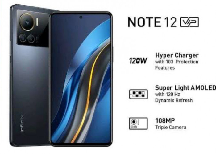 HP Infinix Note 12 VIP Layar AMOLED dan Kamera 108MP