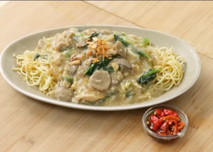 Resep Mie Siram Ayam Ala Restorans, Kuah Kental dan Gurih