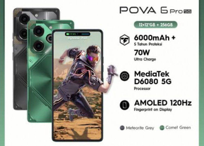 Simak Kekurangan dan Kelebihan Ponsel Gaming Pova 6 Pro 5G