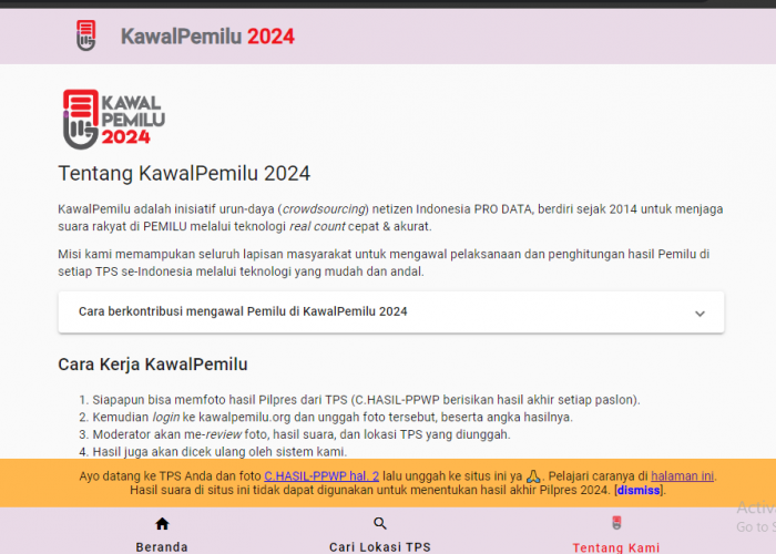 Awasi Perhitungan Suara Pemilu 2024 di KawalPemilu, Ini Caranya! 