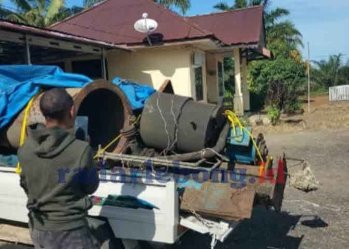Resahkan Warga, 4 Pencuri Besi Alat Berat Dibekuk Polres BU di Padang Jaya!