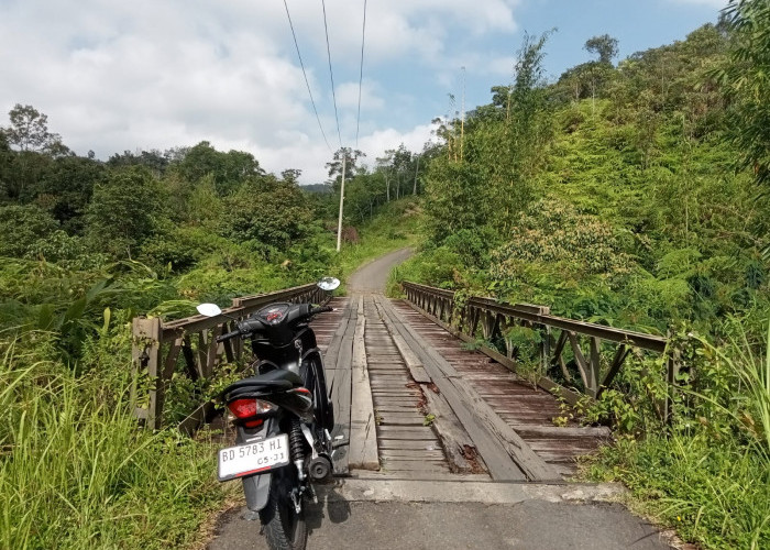 Jembatan Kayu Mangkurajo Membahayakan, Warga Minta Perbaikan Permanen