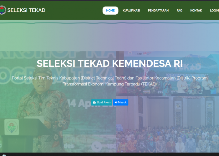 Seleksi Peserta TEKAD Kemendesa 2023 : Percepatan Pembangunan Wilayah Indonesia Timur