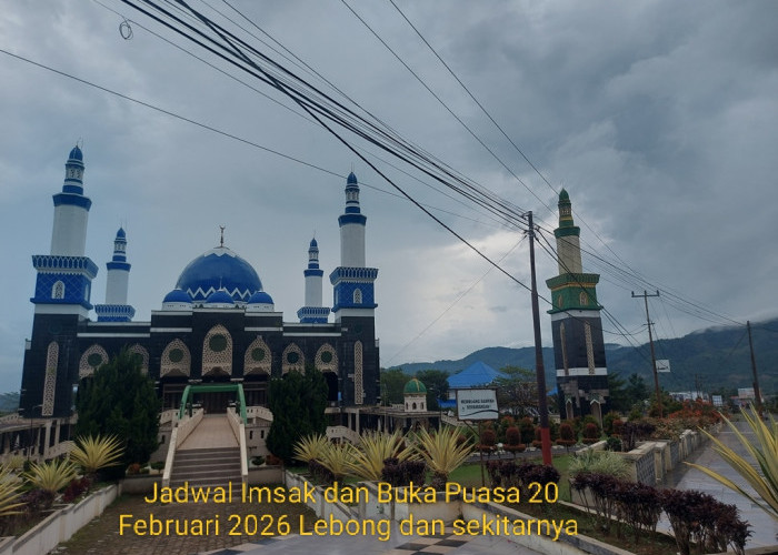Jadwal Imsak dan Buka Puasa 20 Februari di Lebong dan Sekitarnya