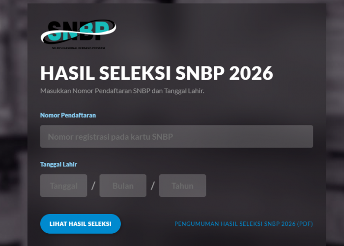Hasil SNBP 2026 Resmi Diumumkan Hari Ini, 189.017 Siswa Lulus Seleksi Nasional