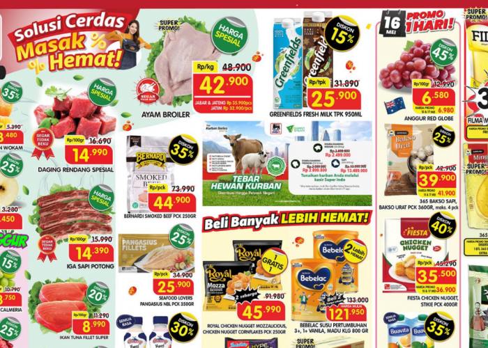 Promo JSM Superindo 15-17 Mei 2026: Diskon Gila Hingga 45 Persen!