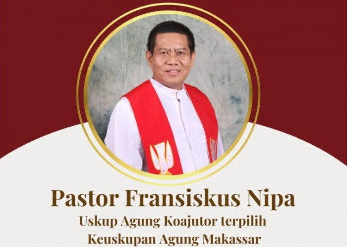 Pastor Fransiskus Nipa, Uskup Agung Koajutor Keuskupan Agung Makassar, Dilantik Paus Fransiskus