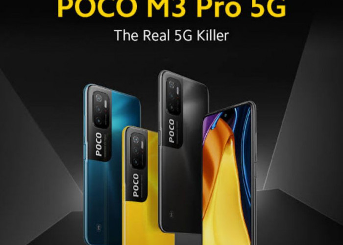 HP Poco M3 Pro 5G Tampilan Mewah Dilengkapi Desain Triple Kamera