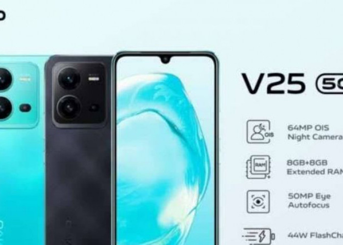 HP VIVO V25  Dibekali Kamera Utama 64MP dan Kamera Depan 50MP 