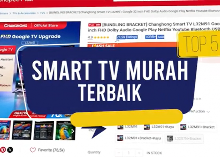 5 Smart TV Murah Terbaik 2026, Harga Mulai Rp1 Jutaan dengan Fitur Lengkap