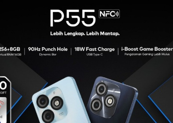HP Itel P55 NFC, Smartphone Harga Entry Level dengan Fitur Terkini