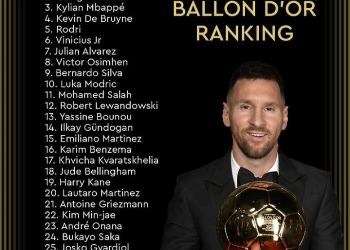 SELAMAT! Messi, Menangkan Penghargaan Ballon d'Or 2023, Berikut 30 Daftar Lengkap Pemenangnya  