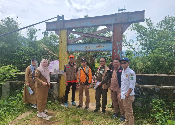 Pasca Bencana Banjir Bandang Lebong , Tim Jitupasna Data Kerusakan Infrastruktur 