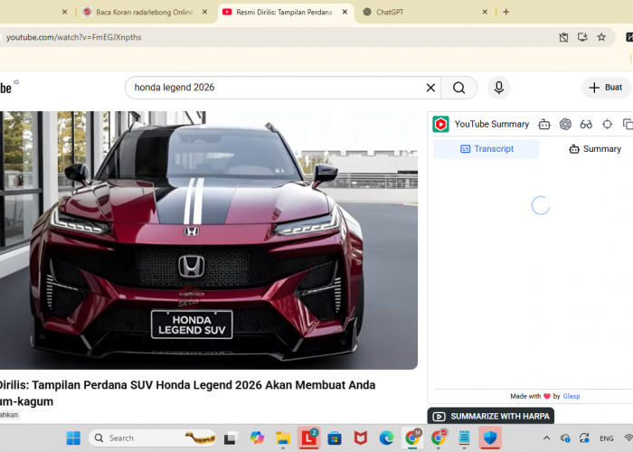 Resmi Dirilis: Tampilan Perdana SUV Honda Legend 2026 Akan Membuat Anda Terkagum-kagum