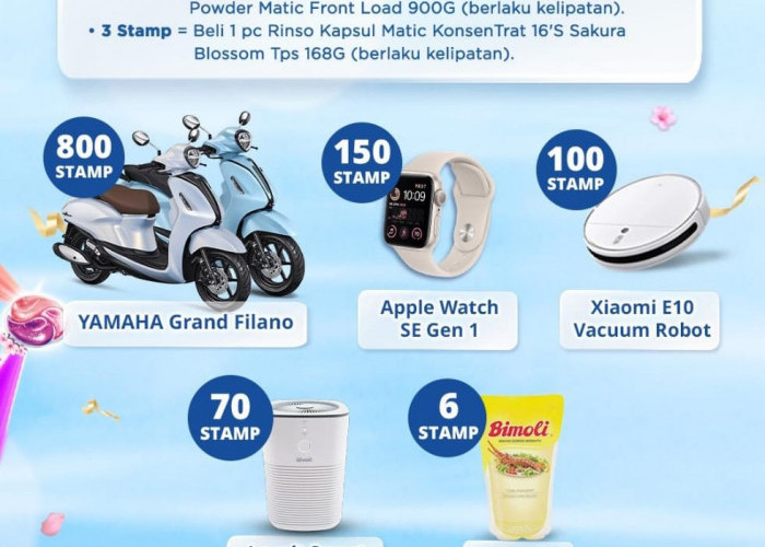 Cukup Kumpulkan Stamp Rinso, Kalian Sudah Bisa Dapatkan Yamaha Grand Filano, SIKATT! 